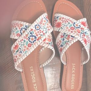 Jack Rogers floral sandals